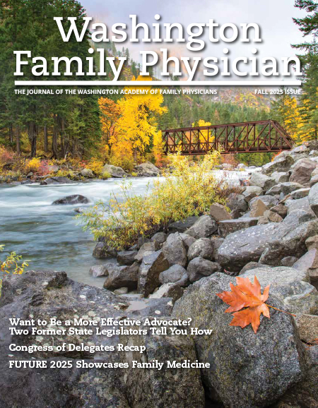 Cover page of the fall 2025 edition of Washington Family Physician